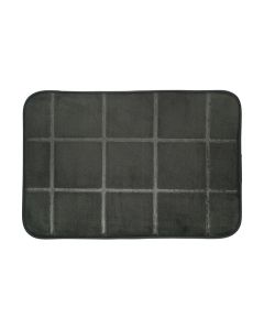 Ταπέτο Μπάνιο Μαύρο 40x60cm Πολυεστέρας με Memory Foam Estia Home Art  Tiles 02-28527