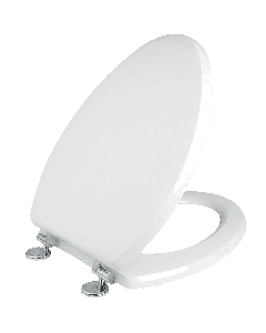 Κάλυμμα Λεκάνης WC Polyester B.T Λευκό 43-49x36cm Οπές 11-20cm Ideal Standard Capri-Cesame Erica-Fenise Elvit 0099 