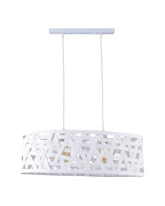 Φωτιστικό Κρεμαστό 65x20xH90cm 2xΕ27 Λευκό Πλεκτό T.Ratan PDC 1022-2 ARlight 0104430