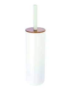 Πιγκάλ Επιδαπέδιο Πλαστικό Λευκό Γυαλιστερό με καπάκι Bamboo Ecocasa 02-3883