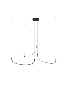 Φωτιστικό Κρεμαστό Ø180xΗ180cm Led 60w 3000K 3600lm Τρεις Κούρμπες PDC 566-3 ARlight 0104592