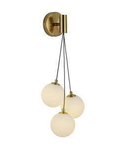 Φωτιστικό Απλίκα L25xW16xH50cm Τρίφωτη 3xG9 Οξυντέ Τσαμπί με Μπαλίτσες WLC 652 ARlight 0104535