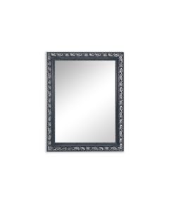 Καθρέπτης Επιτοίχιος Π55xY70 εκ. Black-Silver Wood Πλαίσιο Mirrors & More Sonja 1070196