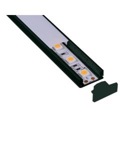 ΠΡΟΦΙΛ ΕΞΩΤΕΡΙΚΟ 2000*17*9 90° ΜΑΥΡΟ Eurolamp 145-70950