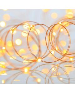 ΣΕΙΡΑ, 100 ΜΙΝΙ LED, 3,5V, ΣΤΑΘΕΡΟ, ΜΕ ΜΕΤΑΣΧΗΜΑΤΙΣΤΗ, ΠΡΟΕΚΤΑΣΗ ΠΑΡΟΧΗΣ 500cm, ΜΠΡΟΝΖΕ ΧΑΛΚΟΣ, DAYLIGHT LED, ANA 10cm, ΙΡ44 600-11734