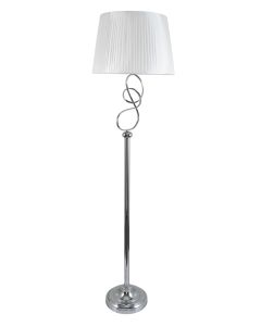 Φωτιστικό Επιδαπέδιο Ø45xH170cm 1xE27 Νίκελ, Αμπαζούρ Εκρού Ø45-35xH30cm HFLC 9905 CR ARlight 0164074