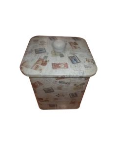 Μεταλλικό Κουτί  Μπισκοτιέρα 15x15x20cm Etoile CM-501B