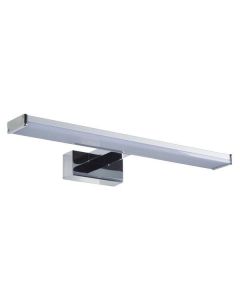 Φωτιστικό Μπάνιου 8w Led 3000K 400*121*42mm IP44 Νίκελ Eurolamp Plus 145-21507