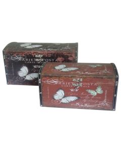 Σετ 2 Κουτιά MDF 39Χ21Χ21& 32Χ16Χ16,5cm Etoile NN-743F