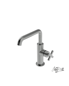 Μπαταρία Νιπτήρα με Βαλβίδα Clic-Clac Εlle Cross La Torre Inox  38020-110