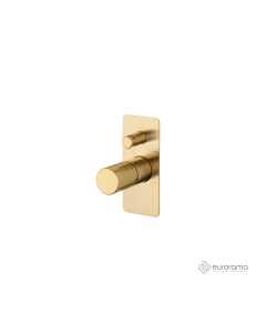 Μίκτης Εντοιχισμού 2 Εξόδων OSO Eurorama Brushed Gold  178030SL-201