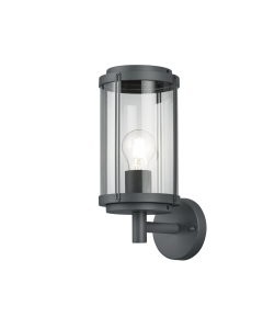 Απλίκα Επίτοιχη IP44 1xE27 Αλουμίνιο Ανθρακί Trio Lighting Tanaro 202360142