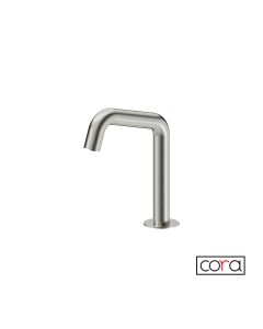 Μπαταρία Νιπτήρα Ηλεκτρονική Κρύο (Ρεύμα) Cora Inox Brushed  6411-111