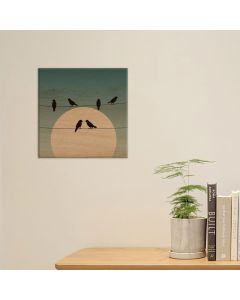 Pigeons Silhouette πίνακας διακόσμησης M (21358) Ango 21358