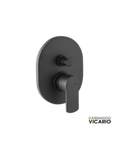 Μίκτης Εντοιχισμού 2 Εξόδων Glam Vicario Black Matt  610050D-400