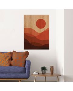 Desert Sunset πίνακας διακόσμησης ξύλου L (21665) Ango 21665