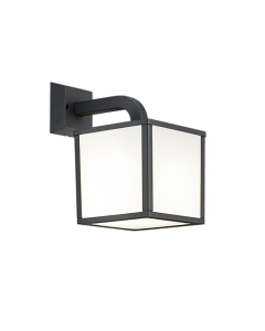 Επιτοίχιο Φαναράκι Εξ. Χώρου IP54 Led 5w 3000K 400lm Ανθρακί Trio Lighting Cubango 221560142