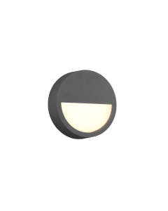 Pedro Στεγανή Επιτοίχια Πλαφονιέρα Εξωτερικού Χώρου με Ενσωματωμένο LED σε Μαύρο Χρώμα 222860142 Trio Lighting 222860142