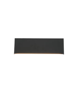 Concha Μοντέρνο Φωτιστικό Τοίχου με Ενσωματωμένο LED και Θερμό Λευκό Φως σε Μαύρο Χρώμα Πλάτους 28cm Trio Lighting 225172942
