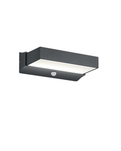Επιτοίχιο Φωτιστικό Ανθρακί 23xH7cm Εξ.Χώρου IP65 LED 11w 3000K 1400lm Motion Detector Trio Lighting Cuando 226669242