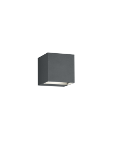 Adaja Στεγανή Επιτοίχια Πλαφονιέρα Εξωτερικού Χώρου με Ενσωματωμένο LED σε Μαύρο Χρώμα 226860242 Trio Lighting 226860242