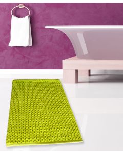 Πατάκι Μπάνιου Λαχανί 70x120cm #2335 Cotton Chenille San Lorentzo 1508 LIME