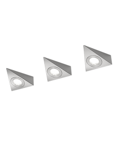 Φωτιστικό Τοίχου IP20 3 SMD Led 3w 3000K 3x200lm Ασημί Trio Lighting Ecco 273370307