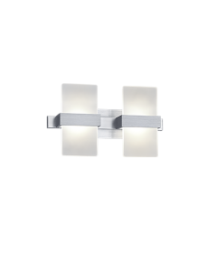 Platon Μοντέρνο Φωτιστικό Τοίχου με Ενσωματωμένο LED και Θερμό Λευκό Φως σε Λευκό Χρώμα Trio Lighting 274670205