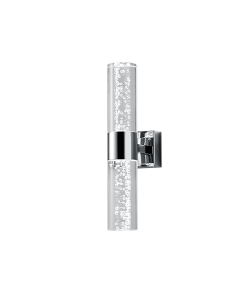 Bolsa Μοντέρνο Φωτιστικό Τοίχου με Ενσωματωμένο LED και Θερμό Λευκό Φως σε Ασημί Χρώμα Πλάτους 7cm Trio Lighting 282410206