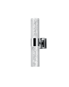 Φωτιστικό Τοίχου Χρωμέ 7xH30cm IP44 LED 2x3,1w 3000K 2x310lm Trio Lighting Bolsa 282410206