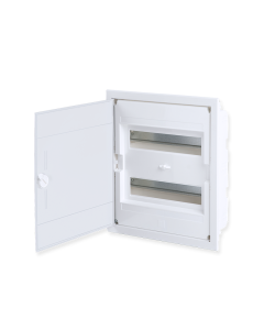 FLUSH MOUNTING 24 MODULES 2 ROWS WHITE DOOR ACA 282U24AW