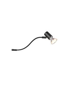 Giada Μονό Σποτ με Ντουί GU10 σε Μαύρο Χρώμα Trio Lighting 283400132
