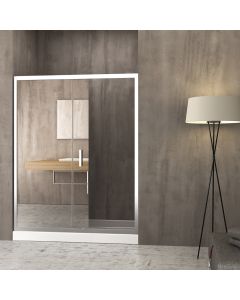 Orabella Energy Mirror 140 cm - Καμπίνα αντιστρέψιμη, ευθύγραμμη με σταθερό πλαϊνό 80 cm 30397-30407