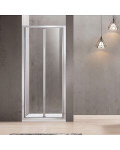 Καμπίνα 80xH180cm σπαστή ευθύγραμμη, αντιστρέψιμη με σταθερό πλαϊνό 80cm Orabella Fusion 30451-30455
