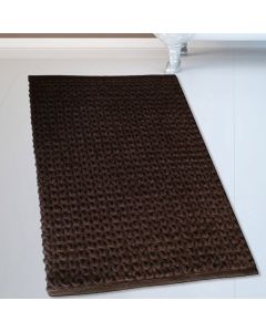 Πατάκι Μπάνιου Καφέ 50x80cm #2335 Cotton Chenille San Lorentzo 1509 BROWN