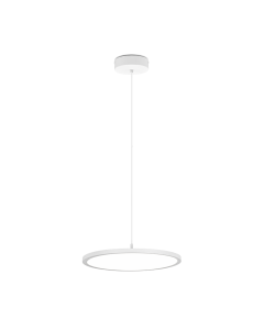 Tray Μοντέρνο Κρεμαστό Φωτιστικό με Ενσωματωμένο LED σε Λευκό Χρώμα Trio Lighting 340910131