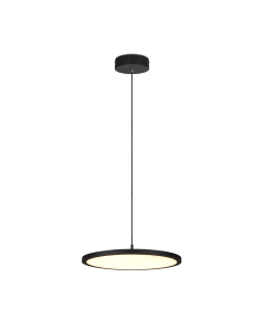 Tray Μοντέρνο Κρεμαστό Φωτιστικό με Ενσωματωμένο LED σε Μαύρο Χρώμα Trio Lighting 340910132