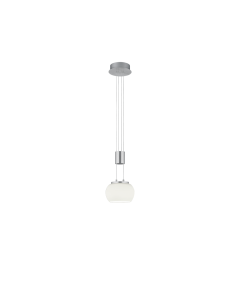 Madison Μοντέρνο Κρεμαστό Φωτιστικό με Ενσωματωμένο LED σε Ασημί Χρώμα Trio Lighting 342010107