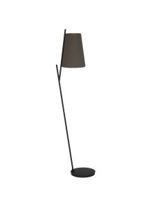 Φωτιστικό Επιδαπέδιο D45xH174cm Μονόφωτο 1xE27 Ύφασμα Καπουτσίνο Eglo Petrosa 390197
