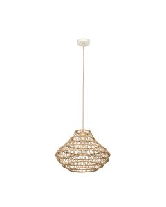 Κρεμαστό Φωτιστικό από Σχοινί 1xE27 D:40xY35cm Inlight 4042