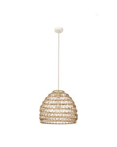 Κρεμαστό Φωτιστικό από Σχοινί 1xE27 D:40xY40cm Inlight 4047-A