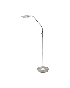 Φωτιστικό Δαπέδου Nickel Matt Υ162xΜ50cm LED 12w 3000K 1100lm Trio Lighting Bergamo 420910107