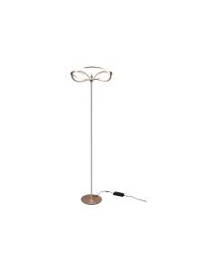 Charivari Μοντέρνο LED Φωτιστικό Δαπέδου Υ175xΜ52εκ. με Θερμό Λευκό Φως σε Μπρούτζινο Χρώμα Trio Lighting 421210108