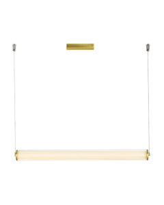 Φωτιστικό Κρεμαστό Ράγα 125 cm Led 45w 3343lm 3000K Warm White 120° Γαυλί / Χρυσό Viokef Frida 4237800