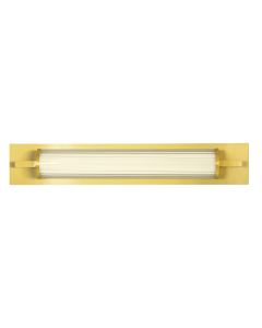 Απλίκα Μπάνιου Ανθυγρή IP44 38cm 8w Led 491lm 3000K Warm White 120° Γυαλί με Χρυσό Ματ  Viokef Frida 4238700 