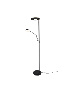 Barrie Μοντέρνο LED Φωτιστικό Δαπέδου Υ181xΜ30εκ. με Ρυθμιζόμενο Λευκό Φως σε Μαύρο Χρώμα Trio Lighting 424210332