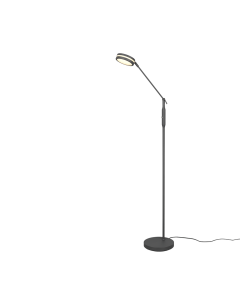 Franklin Μοντέρνο LED Φωτιστικό Δαπέδου Υ133xΜ23εκ. με Ρυθμιζόμενο Λευκό Φως σε Μαύρο Χρώμα Trio Lighting 426510142
