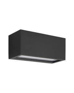 ΑΠΛΙΚΑ ΤΟΙΧΟΥ Ε27 250X110X10 IP54 ΜΑΥΡΗ "AMIGO" ARTE ILLUMINA Eurolamp 145-20633