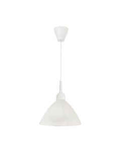 InLight Κρεμαστό φωτιστικό από λευκό γυαλί 1XE14 D:18cm 4409-Γ-Λευκό