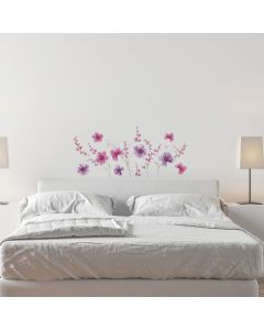 Purple Flowers αυτοκόλλητα τοίχου βινυλίου Ango 44231